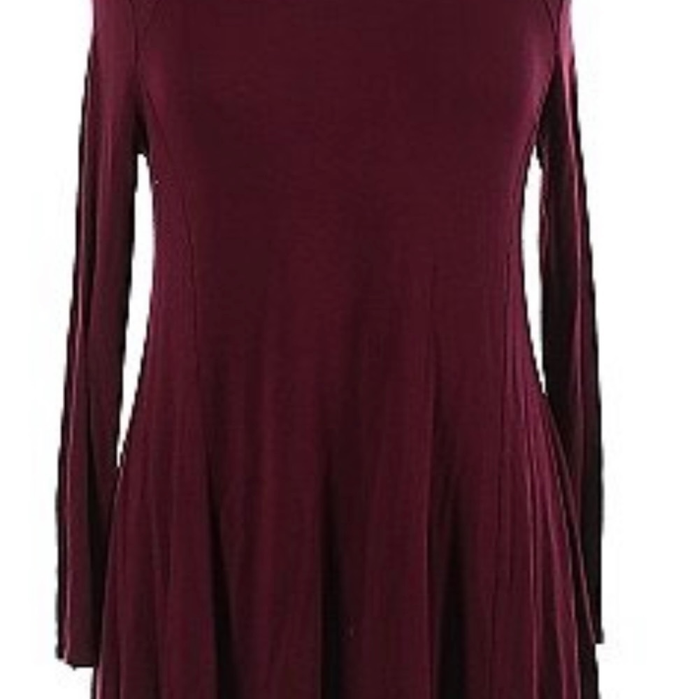Lush casual maroon dress